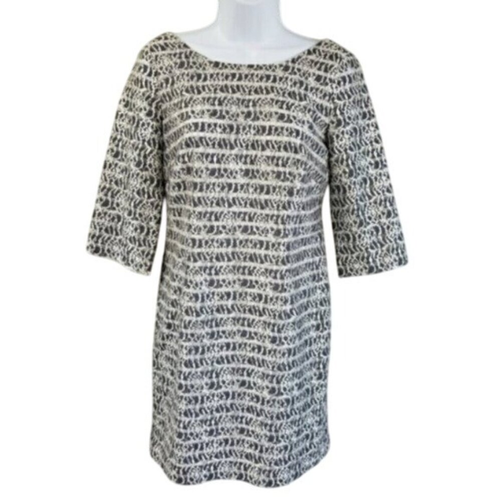 JESSICA SIMPSON quarter sleeve lace shift dress gray Women's size 2